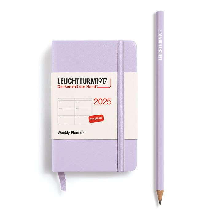 Wochenkalender Mini (A7) 2025, Lilac, Englisch